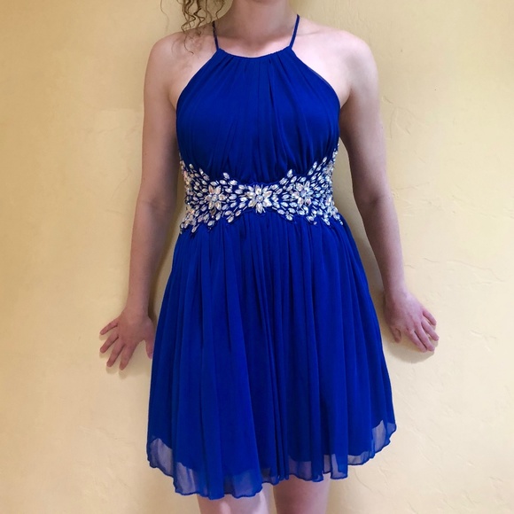 Dillard S Dresses Royal Blue Short Prom Dress Poshmark